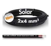 10 metres Lapp ÖLFLEX SOLAR XLS-R T solar cable 2X4 mm² BK/RD solar cable twin cable, 10m 2x4mm²