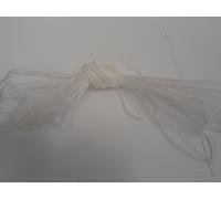 10 metres of 3mm Sheer Organza Ribbon White Double Sided 3 mm