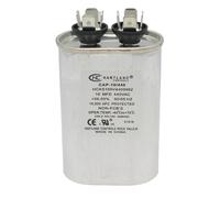 10 MFD Capacitor 370 or 440 VAC Oval Run Capacitor for Fan Motor Blower Condenser in Air Handler Straight Cool - Heat Pump Air Conditioner - Furnace - Pool Pump - by The HVAC Genius