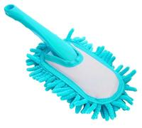 10" Microfibre Chenille Plastic Flexi Cleaning Duster Noodle Home Car Brush (Blue)