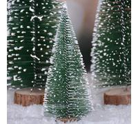10 Mini Christmas Trees Decor Table Top Artificial