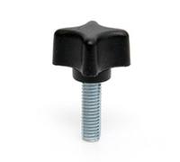 10 Mini-Star Knobs Thumb Screw M5x10mm Wing nut Bolt Camara Drill Saw Router jig