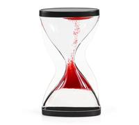 10-Minute Anti-Gravity Sand Timer - Premium Sensory Timer with Rising Sand Effect, Vintage Acrylic Desk Decor for Office & Home, Stress Relief & Focus Tool for Adults & Kids(Red)