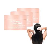 10-Minute Vitamin-Infusion Hair Mask,10 Minute Superfood Hair Mask,Glimmer 10 Minute Hair Mask,Glimmr Nourishing Hair Mask,Hair Mask for Thicker, Fuller, Softer Hair (3 pcs)