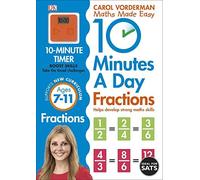10 Minutes a Day Fractions by Vorderman, Carol (January 16, 2015) Paperback