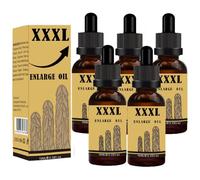 10 ml Essential Oil for Men, Penis Enlargement Oil, Men's Massage Oil for Sex, Extra Strong Penis Enlargement, Penis Enlargement Oil for Men to Extend Sex Life (5PC)