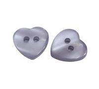 10 mm /11.5 mm /14 mm /17 mm /19 mm Resin Heart-Shaped Button, Color 11, 14mm 10 Pcs