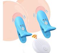 10-Mode Nipple Clamp Vibrators Breast Clips Electric Nipple Stimulator with Remote Control Adult Toys for Women