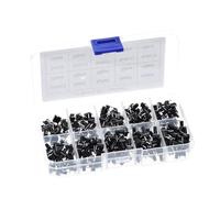 10 models 100/200pcs 6 * 6 Tact Switch Tactile Push Button Switch Kit, Height: 4.3MM~13MM DIP 4P micro switch 6x6 Key switch(100pcs)