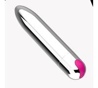 10 Modes Personal Bullet Massage Tool Powerful Mini Stick Strong Shock Small Bullet Tool for Women Pleasure, Waterproof Bullet Rod Pleasure Soft Toys for Body Neck Relax (Silver2)