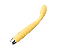 10 Modes Quiet Waterproof Bullet Massage Rod Powerful Mini Stick Portable Massage Ball for Women Pleasure, Travel Pocket Personal Bullet Tool for Body Relax, Strong Shock HG6FL7 (Yellow)