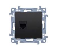 10 MODULE MATTE BLACK COMPUTER SOCKET 1X UEA CAT. 6 C61.01/49