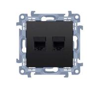 GN.2-KR.COMP.RJ45 CAT6 BLACK SIMON10 C62.01/49