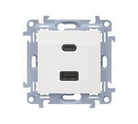 SIMON10 CEC2CAQ.01/11 Dual USB Charger C+A 30W White