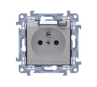 10 MODULE WHITE SOCKET 1X Z/U WITH SMOKE FLAP IP44 CGZ1B.01/11A