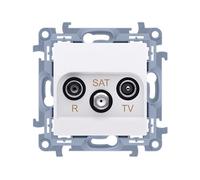 10 MODULE WHITE TV SATELLITE SOCKET END 1DB 10 CASK.01/11