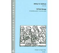 10 morceaux Part : pour 4 Flûte à bec (Divers besetzungen) Partition et voix