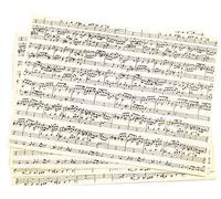 10 Music Note Printed A4 Kraft Paper Sheets | Papercraft Paper Packs