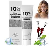 10% Nano-Hydroxyapatite Toothpaste, Toothpaste 10% Hydroxyapatite, Enamel Protection, Natural, Remineralizing, Mint Flavor, for Naturally Whiter Teeth, for Family use (1 Pc)
