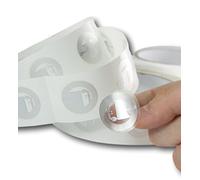 10 NFC Tags | NXP Chip NTAG215 | 504 Bytes Memory | Round Clear Tag Ultrathin | with Strong Self Adhesive | High Scan Strength | Same Chip with Tagmo Amiibo