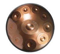 10 Notes Steel Hand Drum Handpan With Soft Bag In Hand Pan D Minor Prremium Gold Handpan 9/12 Notes for Adults Concert Stand 22 Inches (Color : 432Hz, Size : 10 notes)