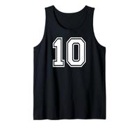 10 Number Ten Team Sports Graphic Design Matching Varsity Tank Top
