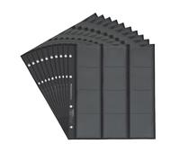 10 numismatic Prophila coin sheets, 12 pockets up to 44 mm diameter