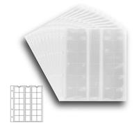 10 numismatic Prophila coin sheets, 30 pockets up to 25 mm Ø, e.g. 5 DM, 2 DM