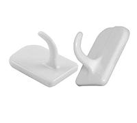 10 Of Self Adhesive Stick On Centre Hooks For Net Curtain Wire White
