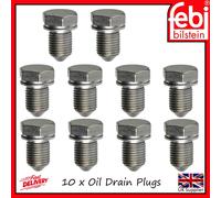 10 Oil Sump Drain Plugs Febi 48871 For N90813201 N90813202 68004313AA 1459212