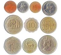 10 Old Coins From Mauritius, East African Mauritian Collectible Coins Rupee. Perfect Choice For Your Coin Bank, Coin Holders And Coin Album