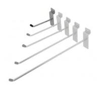 10 OR 25 X Slatwall Hook Pin Arm 45 Degree Upturn Single Prong Hanger (1''4" 6" 8" 10" 12") Hooks for Hanging Toys, Garage, Kitchen,Gifts (25 X 10 INCH HOOKOR 25CM)