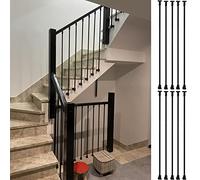 10 Pack 100 150cm Staircase Spindles & Balusters for Decks Gardens and Villa Exteriors Durable Guardrail Posts with Screws for Shopping Mall Entryways