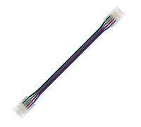 10 Pack 10mm 4-Pin RGB LED Strip Connectors Kit, Solderless and Gapless Adapter Includes Extension Cable, L, T, and 2-Way Splitters, Ideal for DIY LED Lighting Projects and Flexible LED Strips