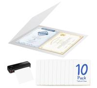 10 Pack 11.8 x 17.75 Inch Laminator Carrier Sleeve Tabloid Size Thermal Laminating Carriers Sheets Protection Thermal for All Brand Laminating Pouches Certificates Documents Posters Photos Cards