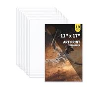 10-Pack 11 x 17 Inch Art-Print-Toploaders - Premium Art Print Topload Holders, Crystal Clear Art Print Top loaders, Hard Plastic Sheet Protectors for Photographs, Lithographs, Artworks, Collectibles