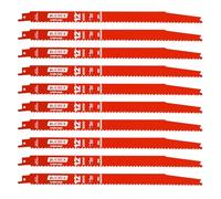 10 Pack 12 Inch 4/6 TPI Reciprocating Saw Blades for Wood and Nail-Embedded Wood Cutting, for Diablo Sawzall Blades DS1212BW5, Bi-Metal Sawzall Blades for Cutting Metals PVC Pallets