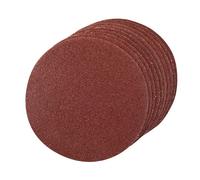 10 PACK 125mm MIXED Grits Aluminium Oxide Round Sanding Sheet Discs Hook Loop