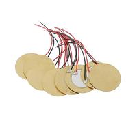 10 Pack 12mm Copper Plate Buzzers Wide Tone Piezoelectric Ceramic Copper Piezo for Various Indoor Applications