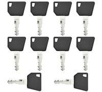 10 Pack 14607 Ignition Keys forHeavy Equipment 701 45501 14607 Key Compatible with JCB Skytrak Bomag Bobcat 3CX Backhoe Excavators Loaders Telehandlers