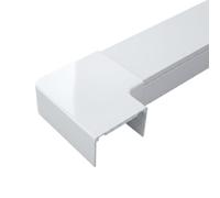 10 Pack 15 x 10mm White Cable Raceway, 90 Degree Right Angle L Connector