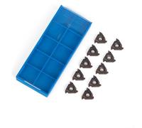 10 Pack 16IR AG60 Thread Turning Inserts for Lathe Tools - Carbide Metal Cutting Tips for Steel Iron - Internal Right Hand Threading Set
