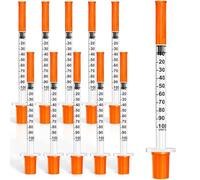 10 Pack 1ml 30G*8mm Measuring Tools, Individually Sealed Packaging, Multipurpose Liquid Dispensing for Laboratory and Pet Feeding