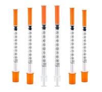 10-Pack, 1ml Liquid Transfer with 32G Fine Tip Precision Measuring Tools (6mm Long), Laboratory Accessories, Individually Sealed Packaging (10)