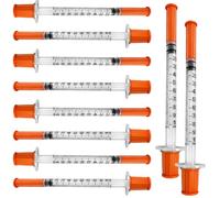 10 Pack 1ml Pet Feeding Tools, 30G 8mm Individually Sealed Packaging, Multi-Purpose Precision Distribution Measuring Tools Accessories, Laboratory Accessories, Craft Supplies