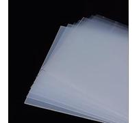 10 Pack 1mm Frosted Polypropylene Sheets - Semi-Transparent Reusableplastic Boards for DIY Crafts, Stencils(150mmx150mm)