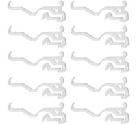 10 Pack 2-1/2" Wrap-Around Valance Clips, Arc-Shaped Slat Clip, Clear