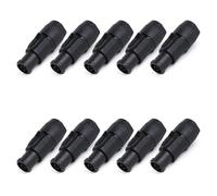 10-Pack 20A 250V Waterproof 3-Pin PowerCON Plug & Socket Set | . Locking powerCON connector set for stage lighting power cable assembly projects(10xE1013M-IN)