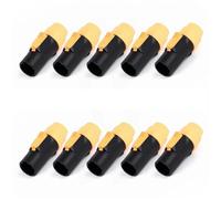 10-Pack 20A 250V Waterproof 3-Pin PowerCON Plug & Socket Set | . Locking powerCON connector set for stage lighting power cable assembly projects(10xE1007M-OUT)