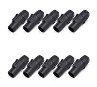 10-Pack 20A 250V Waterproof 3-Pin PowerCON Plug & Socket Set | . Locking powerCON connector set for stage lighting power cable assembly projects(10xE1014M-OUT)